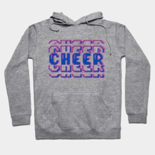 Neon cheer gamer style stacked text Hoodie